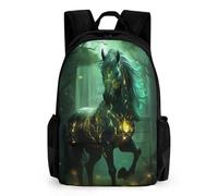 TNFHSOFT Pferd 42x30.5cm-Rucksack Mit Pferd, Kinderrucksack, Schüler-Schultasche, Büchertasche, Rucksack, 3D-gedruckt, Für Jungen Und Mädchen