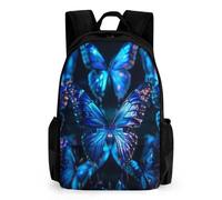 TNFHSOFT Schmetterling 42x30.5cm-Rucksack Mit Schmetterling, Kinderrucksack, Schüler-Schultasche, Büchertasche, Rucksack, 3D-gedruckt, Für Jungen Und Mädchen