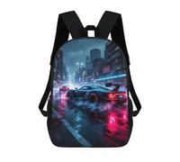 TNFHSOFT Sportwagen Schulrucksack Sportwagen Schultasche Junge Mädchen Rucksäcke Schulranzen Teenager Damen Herren Kinderrucksäcke 17inch