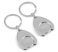 TNSLAND 2 Stück Einkaufswagen-Token, Auto-Schlüsselanhänger, Einkaufswagen, Einkaufswagen-Schlüsselanhänger, Schlüsselanhänger, Einkaufswagen-Schlüsselanhänger