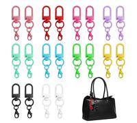 TNSLAND 20 Stück Karabiner Schlüsselanhänger, Karabinerhaken Schlüsselanhänger Schlüsselanhänger Karabiner, Drehbare Schlüssel Karabiner Hummerhaken für Schlüssel Taschen Hängespielzeug DIY Zubehör