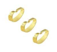 TOAOB 3 Stück Collierschlaufen 925 Sterling Silber Golden 7.2mm Anhängerschlaufen für Schmuck für Armband Ketten Halsketten Kettenverlängerung Diy Schmuckherstellung