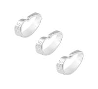 TOAOB 3 Stück Collierschlaufen 925 Sterlingsilber 7.2 mm Anhängerschlaufen für Schmuck für Armband Ketten Halsketten Kettenverlängerung Silber Diy Schmuckherstellung