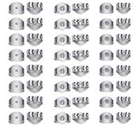 TOAOB 30 Paar 925 Silber Ohrring Stopper Ohrstecker Verschluss DREI Größen Schmetterling Ohrstopper für Schmuckherstellung