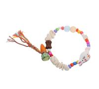 TOBBOMEY Einstellbares Osterhasen Armband mit Bunter Elastischer Schnur Verspieltem Karotten anhänger Modischem Kaninchen Schmuck für Damen und Mädchen Bequemes Stretch design für