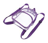 TOBBOMEY Transparenter Kleiner Kinderrucksack PVC Kleiner Festival Rucksack Mit Mehreren Fächern Für Schule Reisen Stadionveranstaltungen