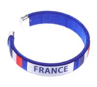 TOBBOMEY Webbing Armband für Fußballfans Frankreich Europameisterschaft Fanartikel Langlebiges Verstellbares Fanarmband mit Flaggenmotiv Bequemes Modisches Fußballspiel Zubehör