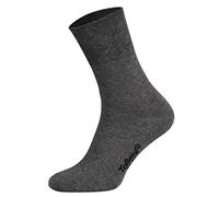 Tobeni 8 Paar Damen Herren Baumwollsocken Komfortbund ohne Gummi Businesssocken Atmungsaktiv Unisex Farbe Anthrazit Grösse 35-38