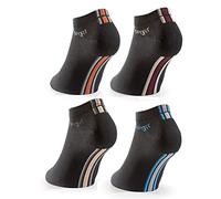 Tobeni Herren Sneaker-Socken 8er-Pack | Nahtlose Füßlinge Baumwolle Schwarz | Atmungsaktives Material bietet optimales Fußklima | Sneakersocken für Männer | Perfekt für sportlichen Casual-Style im Sommer