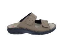 Tobias - Bequeme Herren Pantolette von Berkemann aus Leder mit Klettverschluss und herausnehmbarem Fußbett für Einlagen geeignet