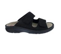 Tobias - Bequeme Herren Pantolette von Berkemann aus Leder mit Klettverschluss und herausnehmbarem Fußbett für Einlagen geeignet