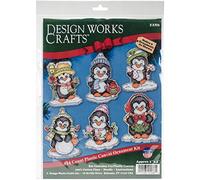 Tobin DesignWorks Ink Penguins on Ice, 3-1/2" Each Kreuzstich-Set, Motiv: Pinguine auf EIS