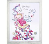 Tobin Home Crafts Kreuzstich Stickpackung Giraffe Mädchen, Zählmuster