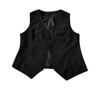 Tobysper Anzugweste Herren Ärmelloser Blazer Button Down Weste Für Arbeit Und Büro Retro Partyweste Elegante Gilet Einfarbig Freizeitweste V Ausschnitt Freizeitjacke Sommer Dünne Jacke