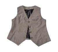 Tobysper Anzugweste Herren Ärmelloser Blazer Button Down Weste Für Arbeit Und Büro Retro Partyweste Elegante Gilet Einfarbig Freizeitweste V Ausschnitt Freizeitjacke Sommer Dünne Jacke