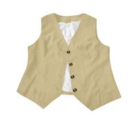 Tobysper Anzugweste Herren Ärmelloser Blazer Button Down Weste Für Arbeit Und Büro Retro Partyweste Elegante Gilet Einfarbig Freizeitweste V Ausschnitt Freizeitjacke Sommer Dünne Jacke