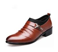 Tobysper Business Schuhe Herren Lederschuhe Breite Passform Anzugschuhe Klassische Loafer Hochzeitsschuh Slip On Businessschuhe Männer Hochzeit Smokingschuhe Low-Top Sneaker Freizeitschuhe