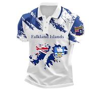 Tobysper Kurzarmhemd Herren Sommer Slim Fit Business Casual T-Shirt Mit Uk Flagge Oversized Farbblock Atmungsaktives Golf Tennis Shirt Mit Knopfleiste Regular Sportshirt Festival Tops