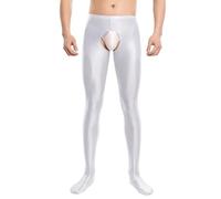 Tobysper Öl Unterwäsche Herren Strumpfhosen Offener Schritt Leggings Glänzend Crotchless Tights Pants Sissy Strumpfhose Hohe Taille Pantyhose Nylon Glanz Unterhose Feinstrumpfhose