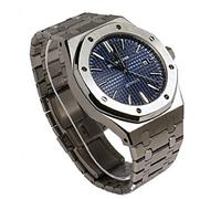 TOC Store Sportlich Elegante Herren Automatik Uhr, Saphirglas, massives Armband, Miyota Uhrwerk, Didun Royal One Blaues Zifferblatt