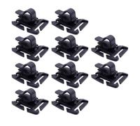 Toddmomy 10 Stück Trinkclip 360 Grad Drehbar, für Rucksack Wasserbeutel | Leicht und Verschleißfest, Kunststoff, Rucksackzubehör für Outdoor Enthusiasten, Schwarz, Einfache Montage