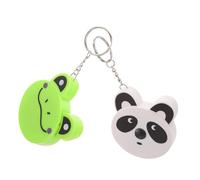 Toddmomy 2 Stück Mini Maßband Schlüsselanhänger aus Abs Einziehbares Bandmaß mit Niedlichem Cartoon Tierdesign Kompakt und Robust für Nähen Messen und Unterwegs