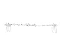 Toddmomy Braut und Multifunktional Haarkamm aus Kristall und Legierung einfach zu Tragen mit Zartem Blumenmotiv Eleganter Haarschmuck für Hochzeit und Karneval
