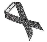 Toddmomy Elegantes Haartuch aus Imitat Seide für Damen Schmales Stirnband und Schal in Schwarz Stilvolles Accessoire für Familie und Reisen Modischer Kleiner Schal
