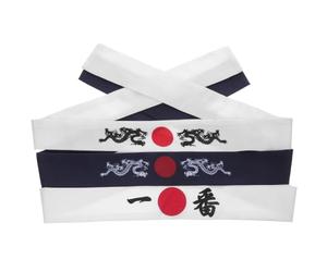 Toddmomy Japanische Stirnbänder mit Schlichtem Japanischem Design Wiederverwendbar 3 Stück Pack aus Polyester und Schweißhemmend für Kochen und Karate Training