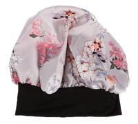 Toddmomy Modische Nachtschlafmütze für Frauen aus Polyester mit Blumenmuster Kreative Schönheitshut zum Haare Schützen und Makeup Erhalten im Schlaf