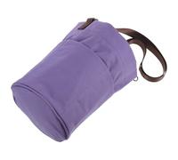 Toddmomy Stricktasche für Häkel und Strickprojekte aus Canvas, Lila | Runder Beutel mit Kordelzug, Praktische Aufbewahrung für Werkzeuge, Leicht zu Tragen, Schlichtes Design
