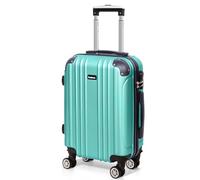Todeco Großer Koffer Trolley 78cm, Zwillingsrollen Reisekoffer Koffer Trolleys, 4 Rollen Leicht Hartschale aus ABS Aufgabegepäck, 78x51x28cm, 90 Liter, Helles Kieferngrün