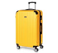 Todeco Großer Koffer Trolley Handgepäck Koffer 78x51x28cm, Gelb