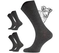 TODO 2 Paar DIABETIKER SOCKEN MERINO ohne Gummibund Extra Weit Wolle Medizin DiabetikerSocken Herren und Damen (39-42, Graphite)