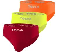 TODO Elastisch Sport Herren Slip (3er Pack) Atmungsaktiv Sportunterwäsche, Unterhosen Männer Slip ohne Scheuern (Mix CE PM ZT - XXL)
