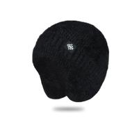 TOEECY Damen Beanie Mütze Warme Wintermütze mit Ohrenschutz Winddichte Herbst Winter Strickmütze UnisexIdeal für Radfahren und Outdoor Aktivitäten(Schwarz)