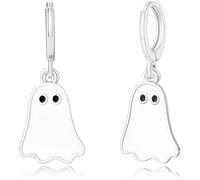 TOEECY Halloween Ohrringe für Damen - Niedlich Lustige Schräg Weiß Gespenst Tropfen Baumeln Schmuck - Party Geschenk für Frauen