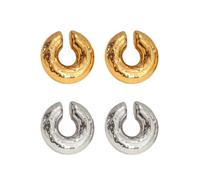 TOFBS Creolen Damen Regenbogen Mit Bunten Steinen Zirkonia Huggies Ohrringe Hypoallergen Vergoldet Modeschmuck Für Mädchen Multi