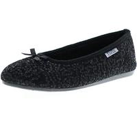 Tofee Damen Hausschuhe Ballerinas schwarz, Größe:38, Farbe:Schwarz