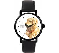 Toff London Beige Golden Retriever Head Dog Uhr Damen 38mm Gehäuse 3atm Wasserdichtes Custom Designed Quarzwerk Luxus Luxus Modisch