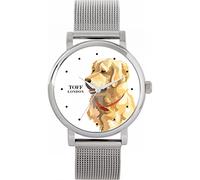 Toff London Beige Golden Retriever Head Dog Uhr Damen 38mm Gehäuse 3atm Wasserdichtes Custom Designed Quarzwerk Luxus Luxus Modisch
