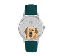 Toff London Beige Golden Retriever Head Hundeuhr 38mm Gehäuse 3atm Wasserdicht Maßgeschneidertes Quarzwerk Luxus Modisch