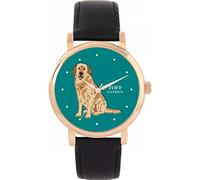 Toff London Beige Golden Retriever Head Hundeuhr 38mm Gehäuse 3atm Wasserdicht Maßgeschneidertes Quarzwerk Luxus Modisch