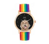 Toff London Beige Labradoodle-Kopf-Hundeuhr