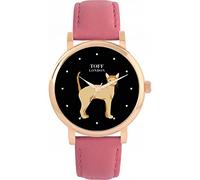 Toff London Braune deutsche Rex Katzenuhr