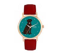 Toff London Brown-Labrador-Retriever-Hundeuhr