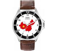 Toff London China-Flaggen-Uhr