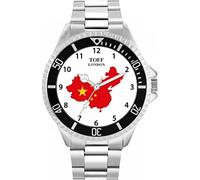 Toff London China-Flaggen-Uhr