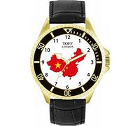 Toff London China-Flaggen-Uhr