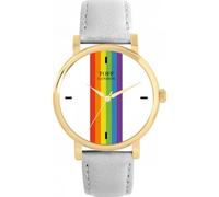 Toff London Pride Linear weiße Schlagstöcke Uhr